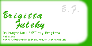 brigitta fuleky business card